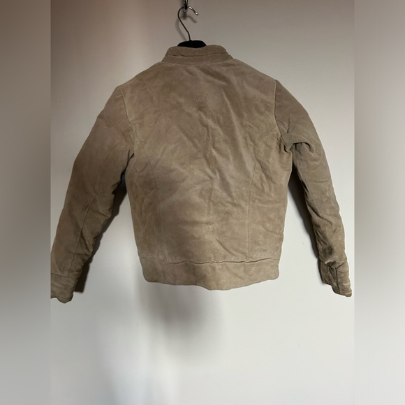 686 insulated Women's Beige Leather Jacket small VERY WARM - Picture 2 of 9